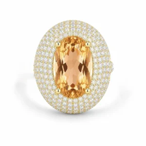 Anel Dedinho Marquise Dourado