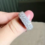 Anel Square Cushion 3x3mm / 1,3 quilates