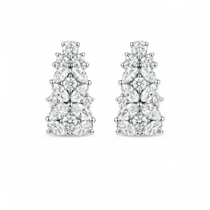 Brinco Argola Flor 6x3mm / 4,8 quilates