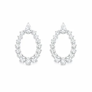 Brinco Glam Luxo 4x6mm / 1 quilates