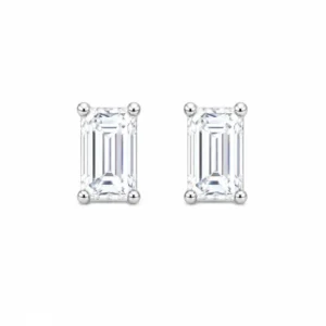 Brinco Corte Esmeralda 3x5mm / 0,5 quilates