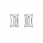 Brinco Corte Esmeralda 5x7mm / 1 quilates