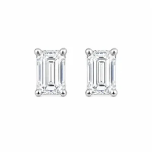 Brinco Corte Esmeralda 5x7mm / 1 quilates