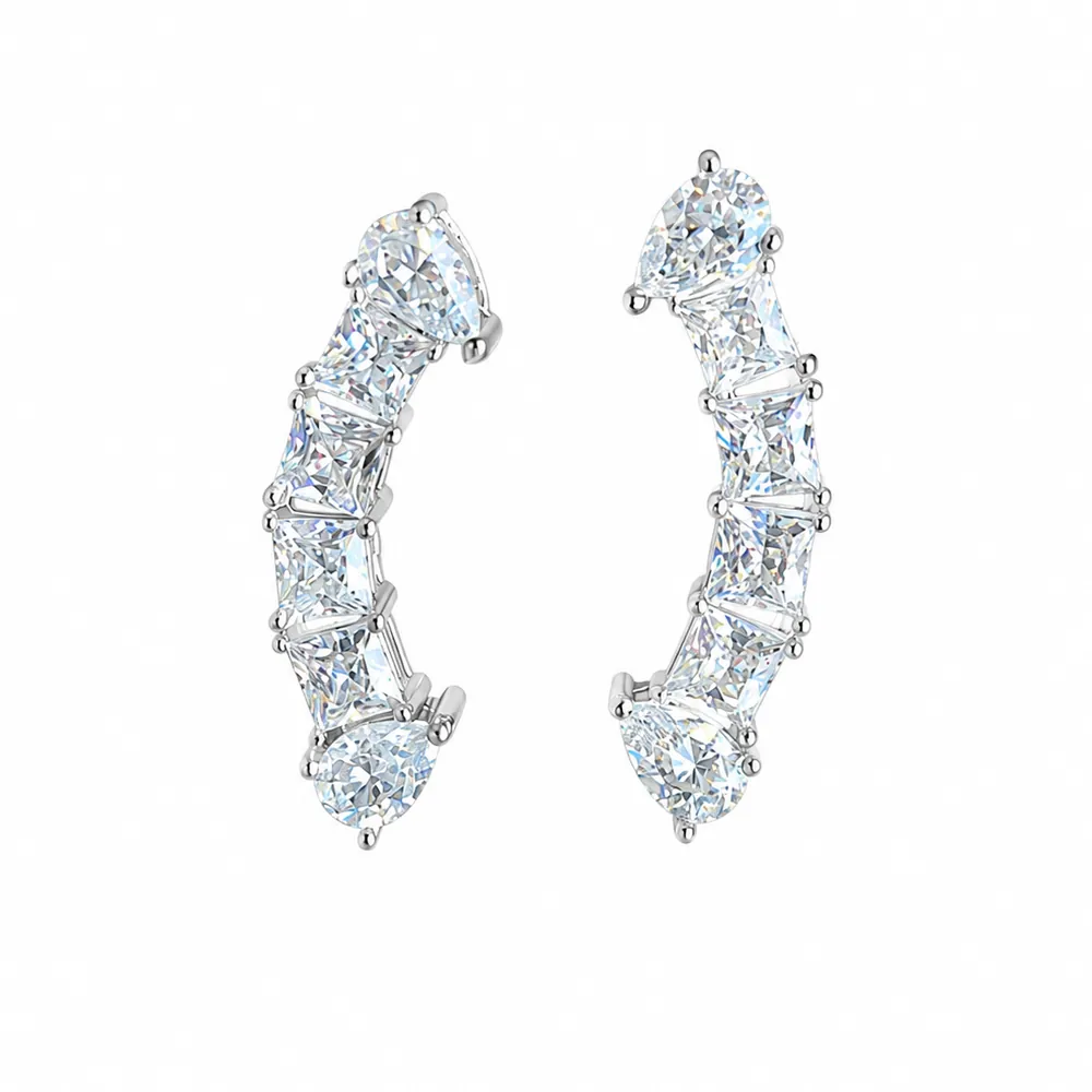 Brinco Earcuff 3x3mm / 3,8 quilates