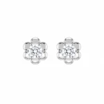 Brinco Flor Minimalista 3mm / 0,1 quilates