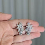 Brinco Glamour Glam 8x6mm / 12 quilates