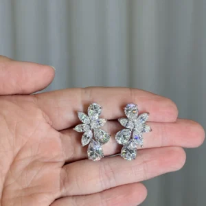 Brinco Glamour Glam 8x6mm / 12 quilates