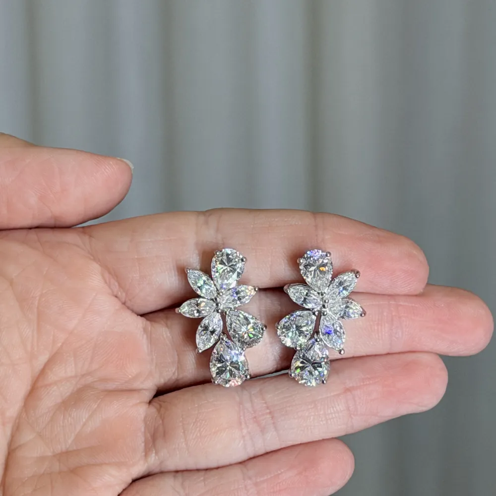 Brinco Glamour Glam 8x6mm / 12 quilates
