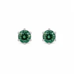 Brinco Verde Claro 6,5mm / 1 quilates