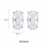 Brinco Oval 8x12mm / 4,5 quilates