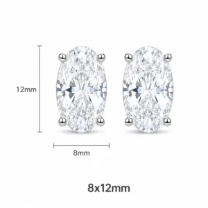 Brinco Oval 8x12mm / 4,5 quilates