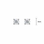 Brinco Ponto de Luz 3mm / 0,1 quilates