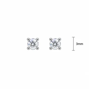 Brinco Ponto de Luz 3mm / 0,1 quilates