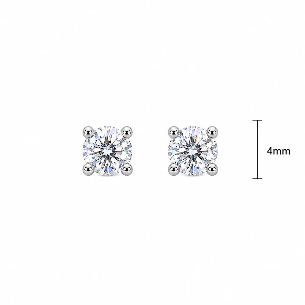 Brinco Ponto de Luz 4mm / 0,3 quilates