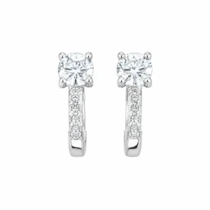 Brinco Argola Ponto de Luz 5mm / 0,5 quilates