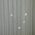 Colar Corações 10mm / 0,69 quilates
