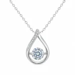 Colar Detalhe Moissanite 6,5mm / 1 quilates
