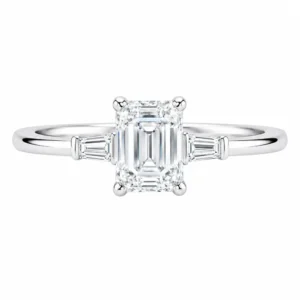 Anel Corte Esmeralda 7x9mm / 3 quilates