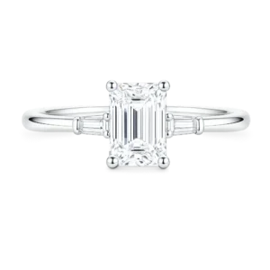 Anel Corte Esmeralda 6x8mm / 2 quilates