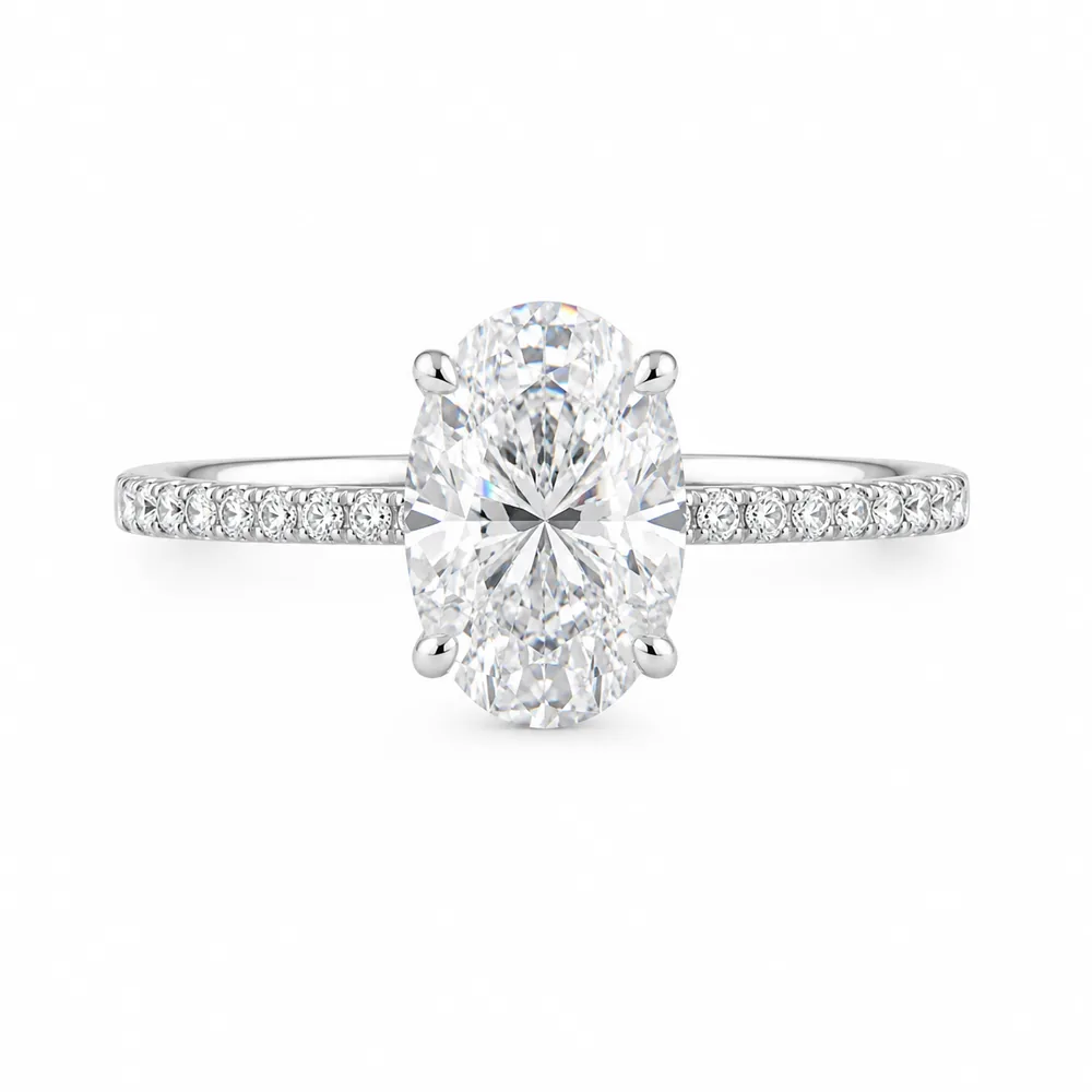 Anel Georgina Luxo 10x14 mm / 8 quilates