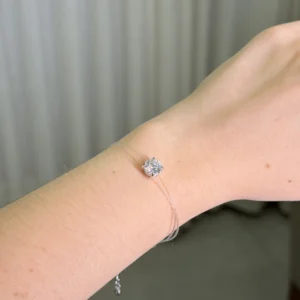 Pulseira Fio de Nylon 8mm / 2 quilates