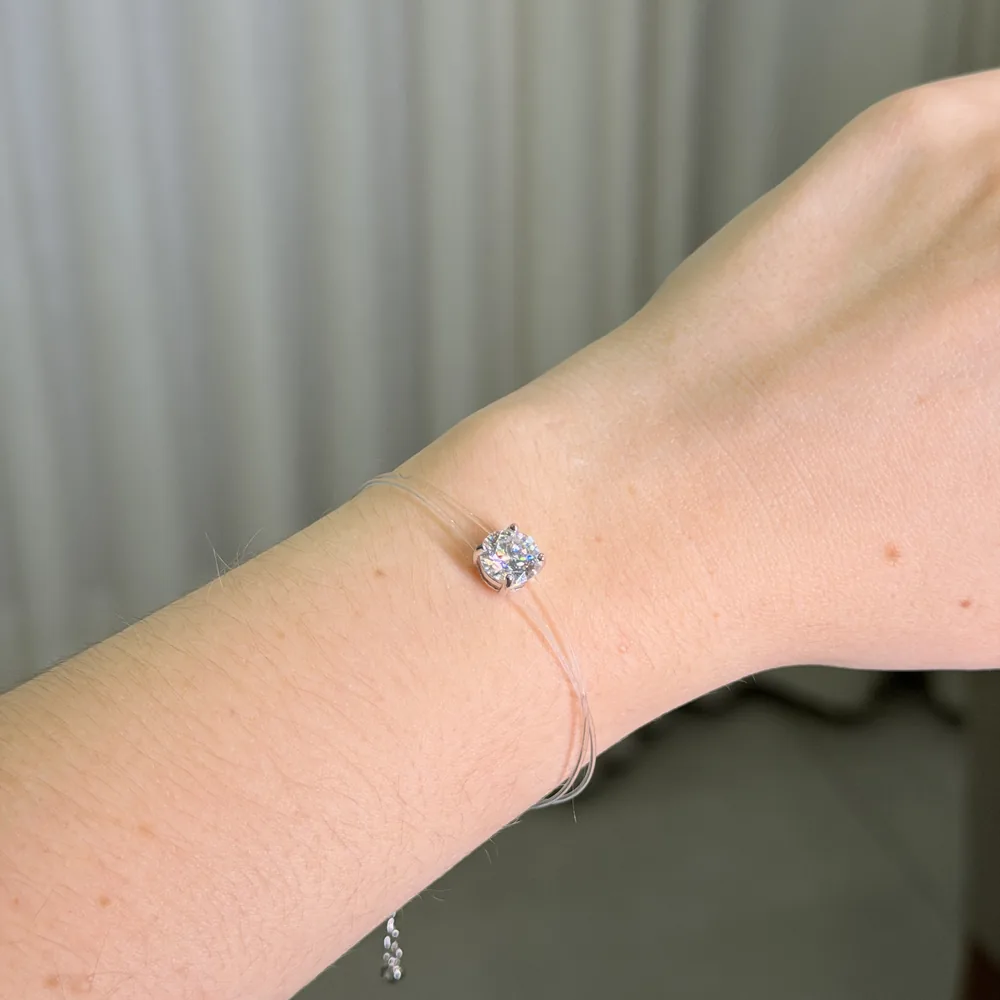 Pulseira Fio de Nylon 8mm / 2 quilates - Imagem 2