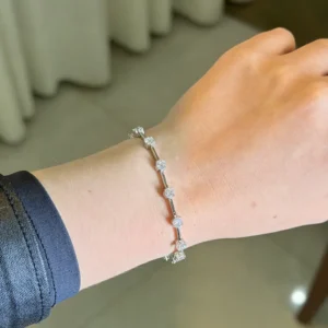 Pulseira Fio Faca 4mm / 6,4 quilates / 17 cm
