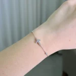 Pulseira Cruz 2,5mm / 0,5 quilates