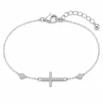 Pulseira Cruz 2,5mm / 0,5 quilates