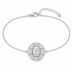 Pulseira Flor 8mm / 2 quilates