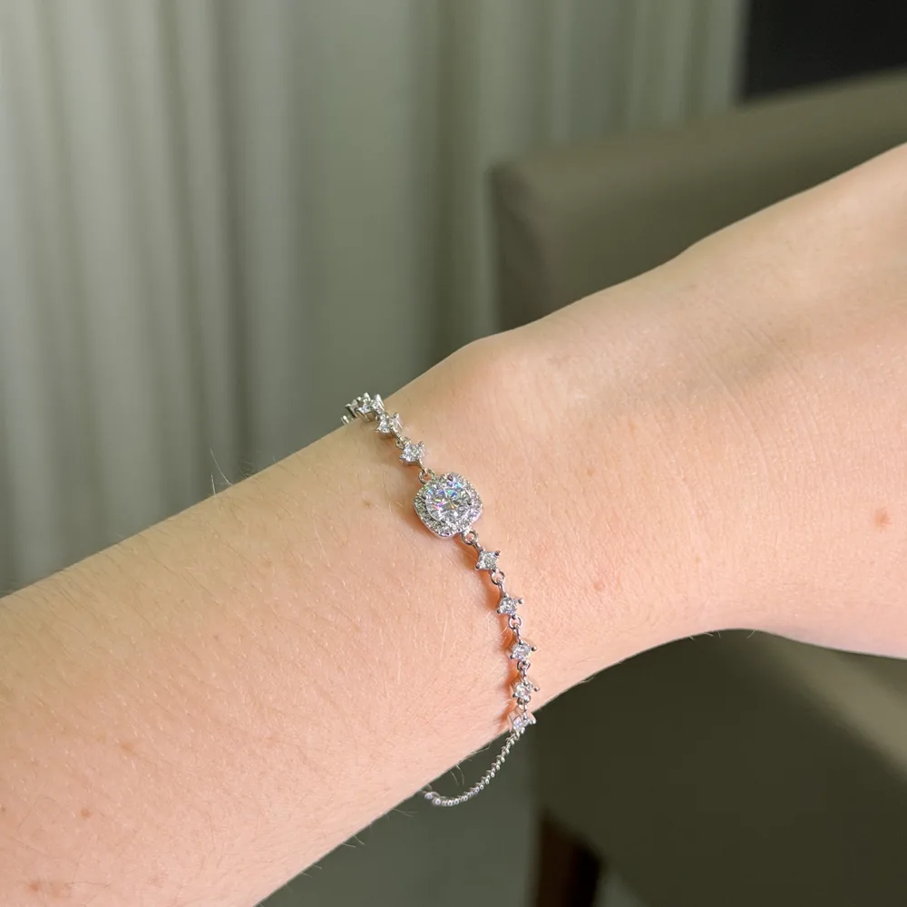 Pulseira Quadrada 6,5mm / 1 quilates - Imagem 3