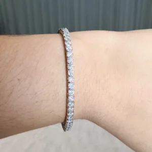 Pulseira Rivieira 3 pontas / 3mm / 5,5 quilates