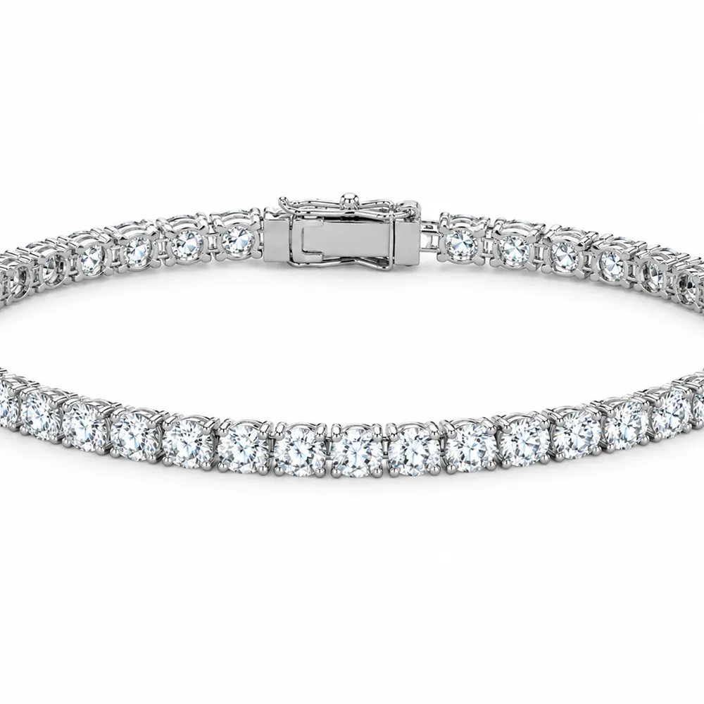 Pulseira Rivieira 4 pontas / 3mm / 5,5 quilates