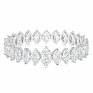 Aparador Inteiro Cravejado Maleável 6x3mm / 5,1 quilates