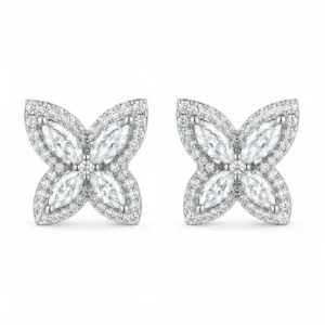 Brinco Borboleta 6x3mm / 1,2 quilates