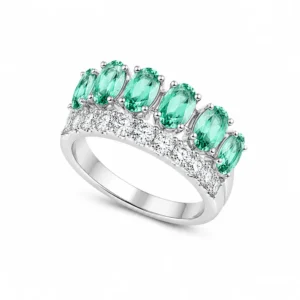 Aparador Turmalina Fusion Moissanite Duplo 5mm