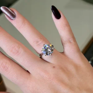 Solitário Moissanite 11mm