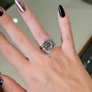Solitário Moissanite 14mm