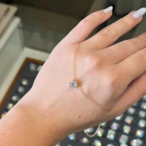 Colar Ponto de Luz 6,5mm Dourado