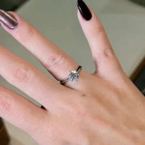 Solitário Moissanite 6,5mm