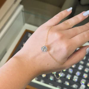 Colar Ponto de Luz 9,5mm Dourado