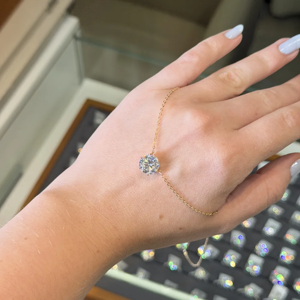Colar Ponto de Luz 9,5mm Dourado